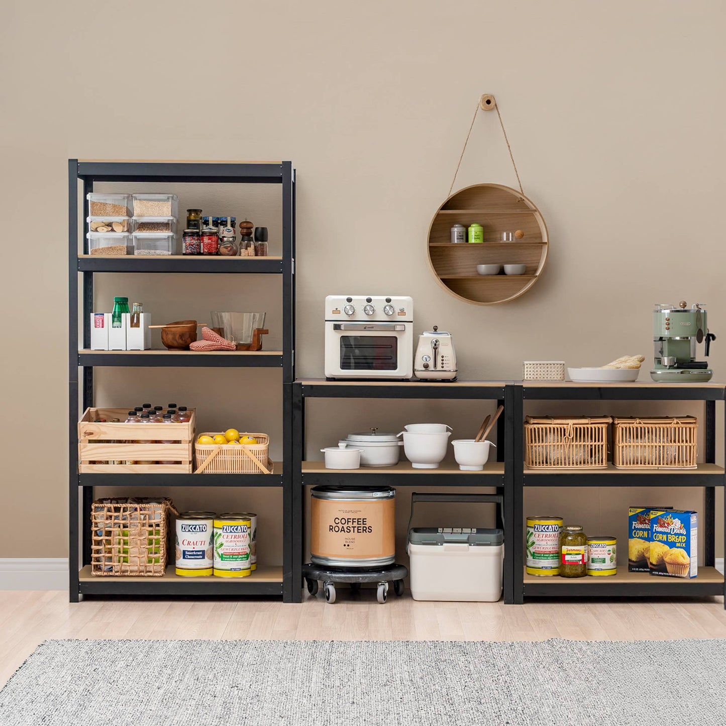 36"W 5-Tier Shelf for Closet, Pantry & Home Office, 1Pack
