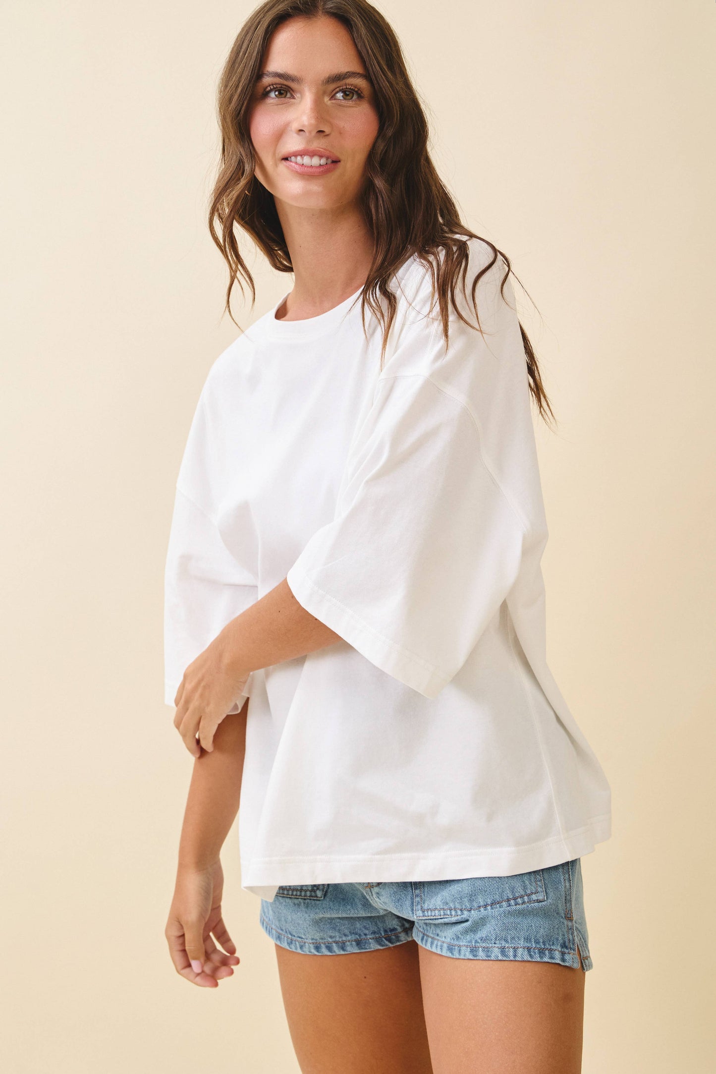 8480FN Oversized Everyday Cotton Tee