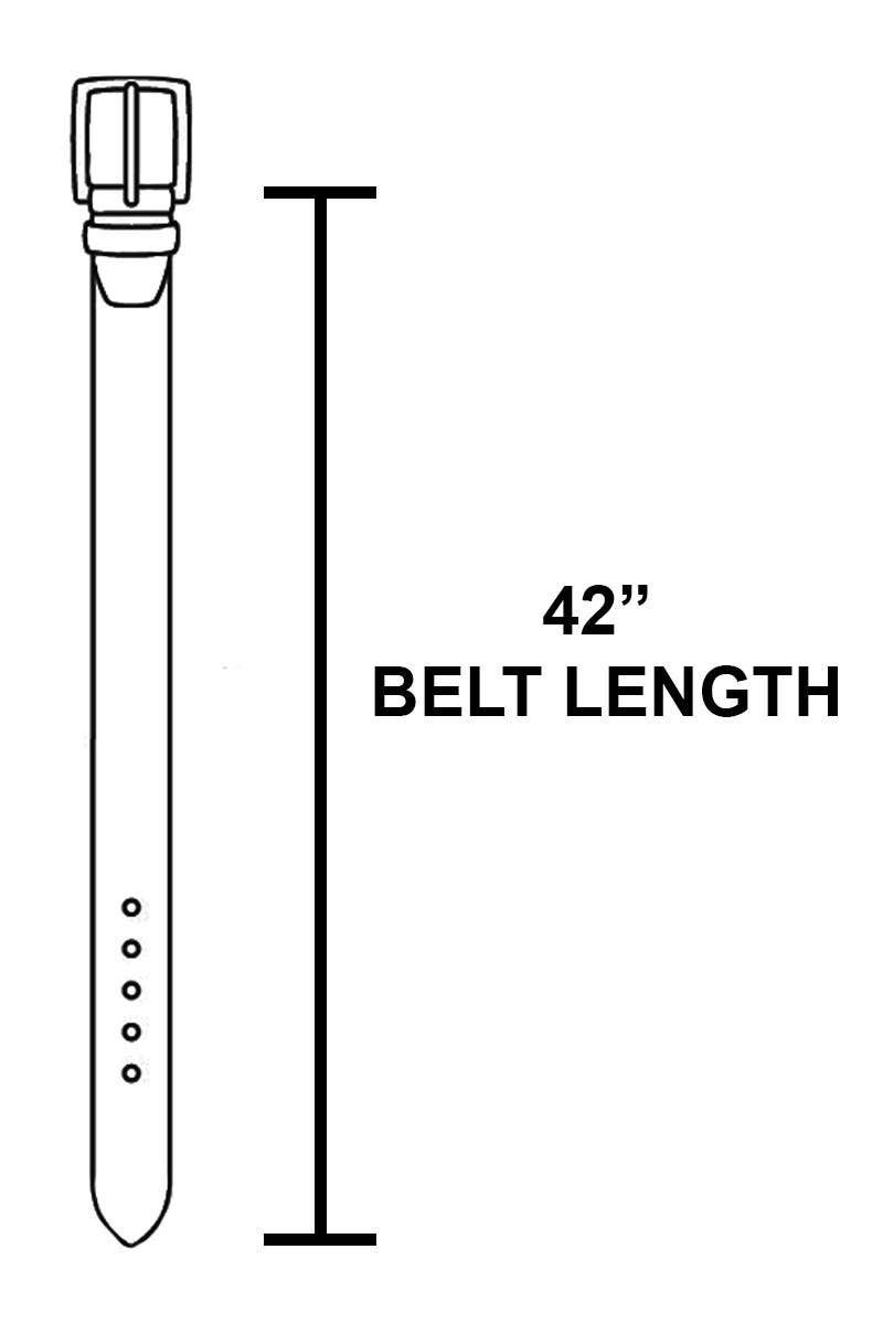 Genuine Leather Square Buckle Belt