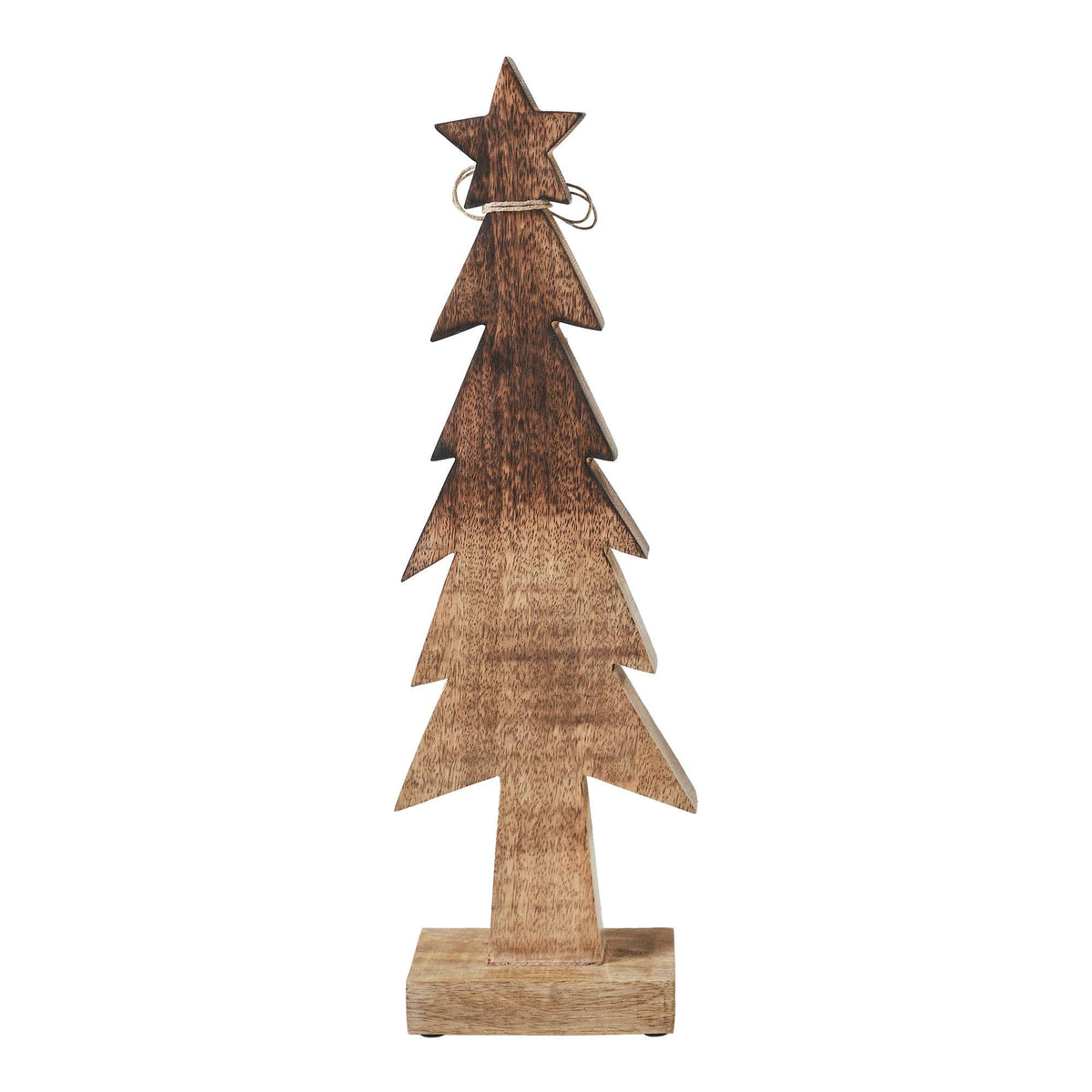 Christmas Tree Two-Toned Wooden Figurine 16in