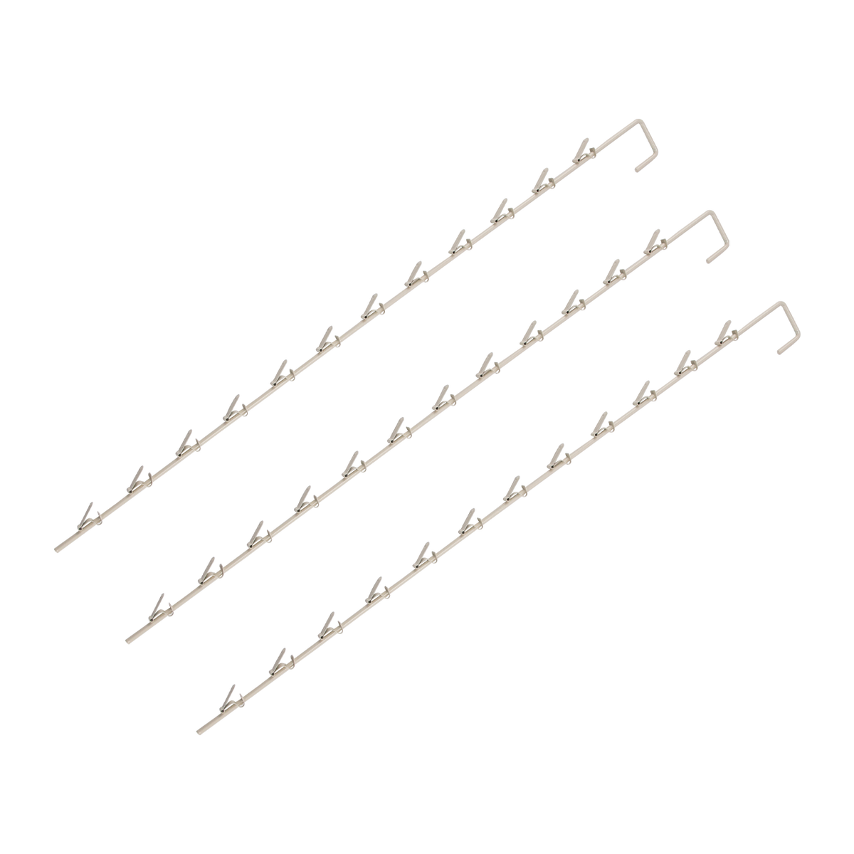 Metal Spring Clip 12 Hook Merchandiser Strip - 32"L