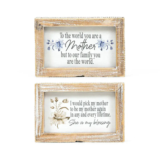12622 - 6x4 rvs wood sign (MOTHER/BLESSING) MOTHER'S DAY