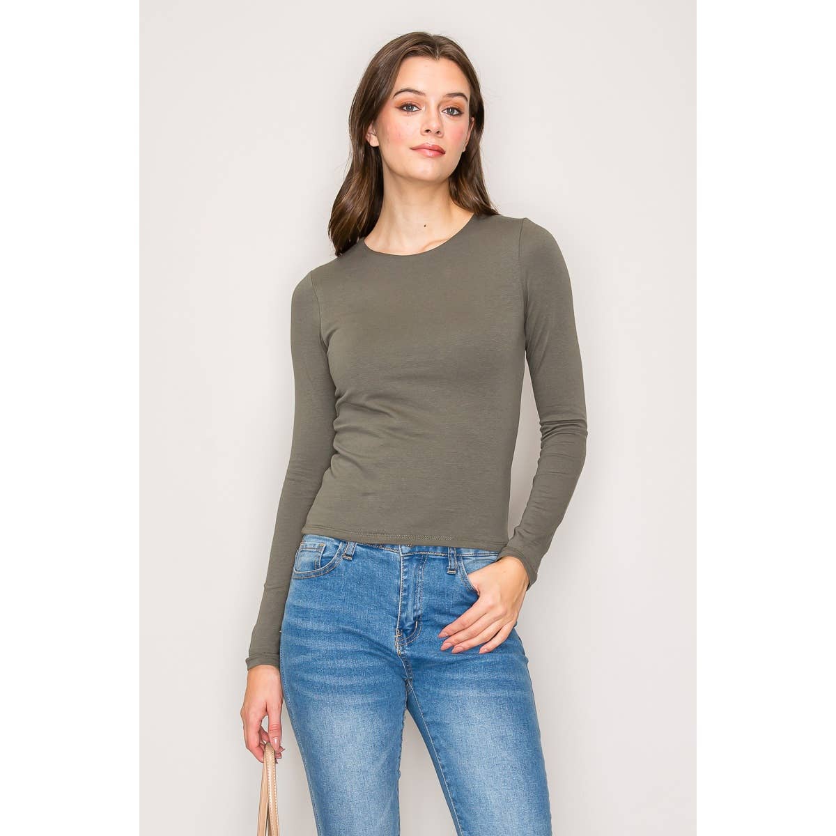 Double Layer Cotton Long Sleeves Top