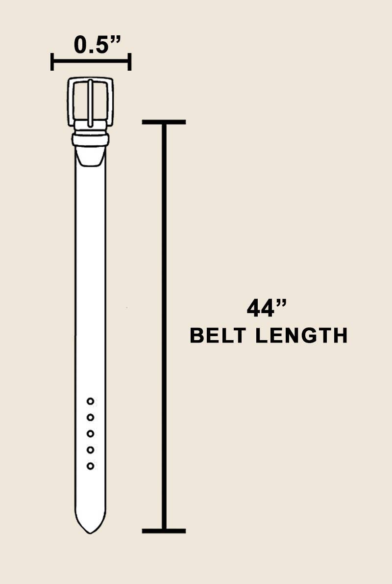 Thick Rectangle Buckle Leather Belt