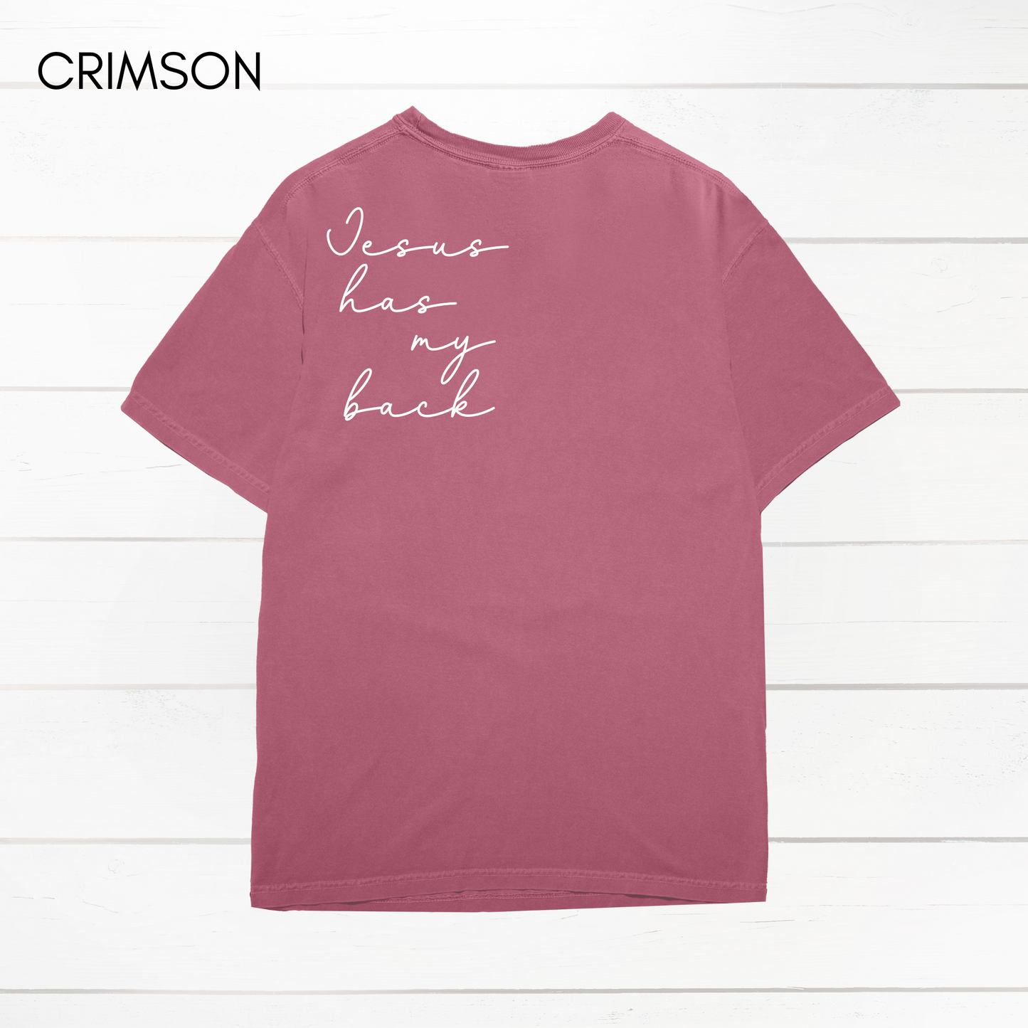 Jesus Has My Back Comfort Colors Heavyweight T-Shirt
