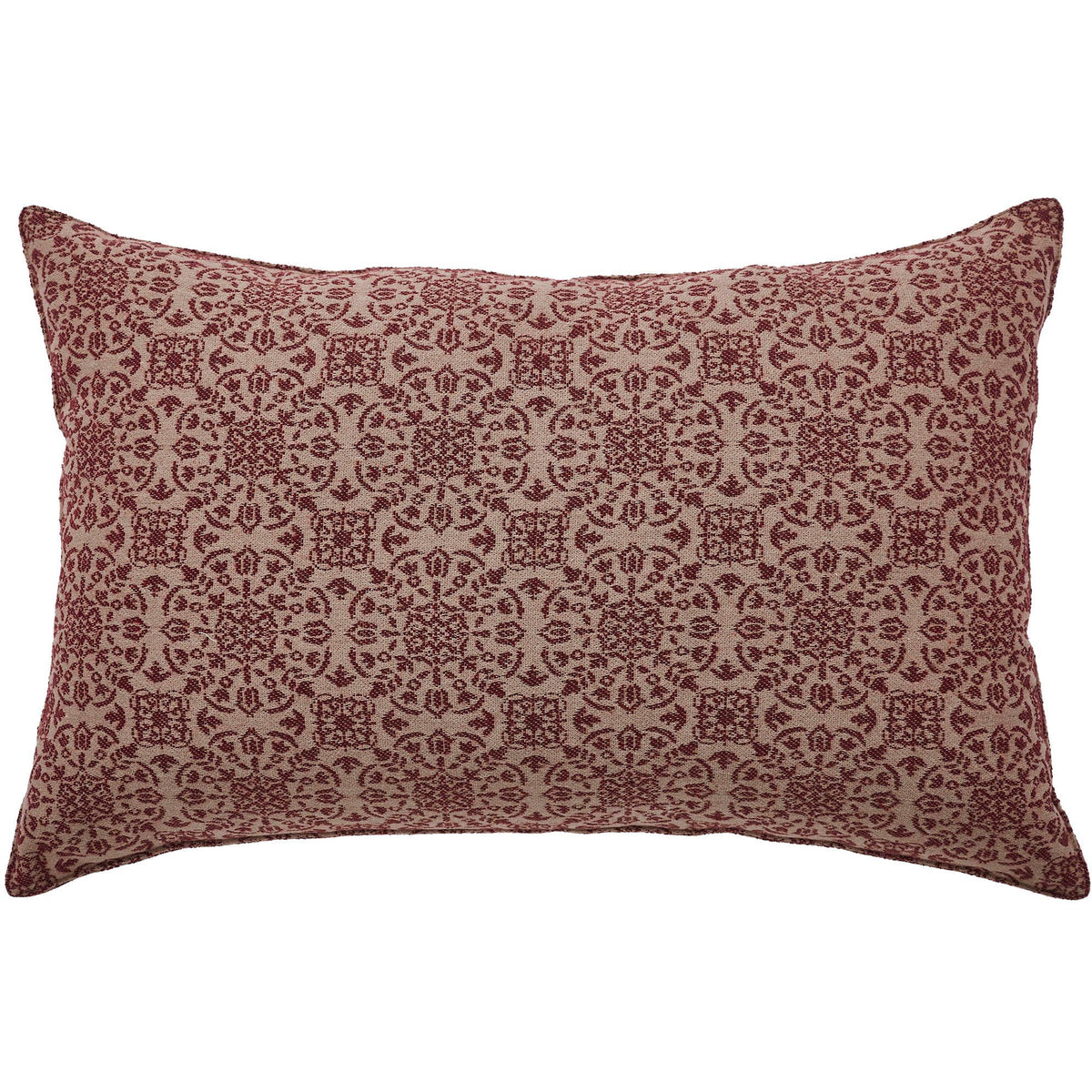 Custom House Burgundy Grateful Throw Pillow 14x22
