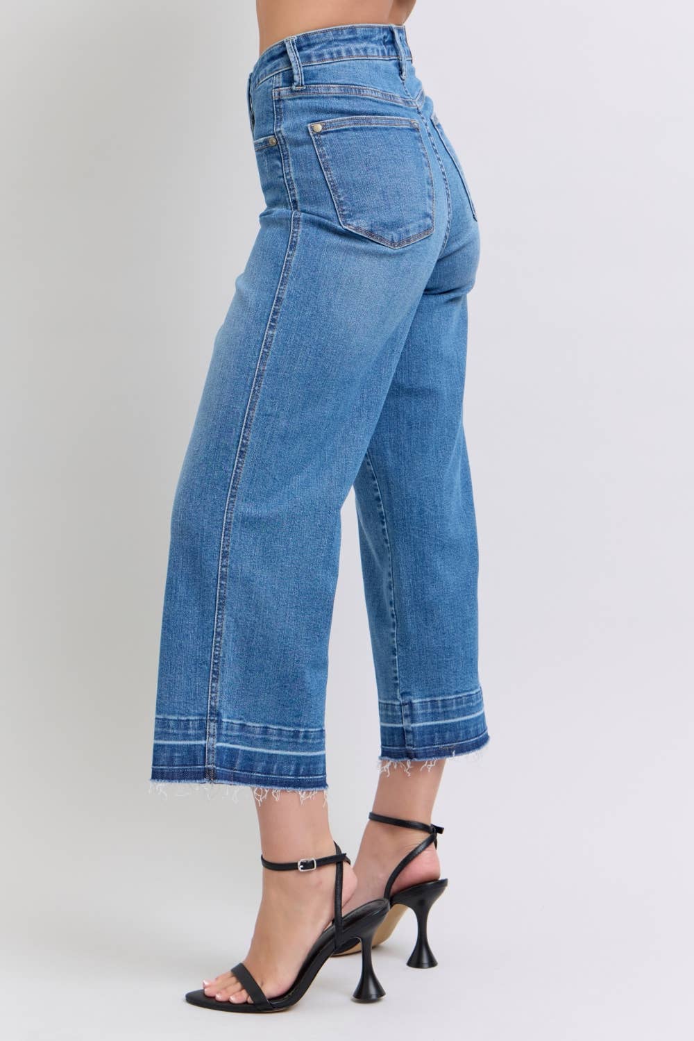 HW Tummy Control Release Hem Crop Wide