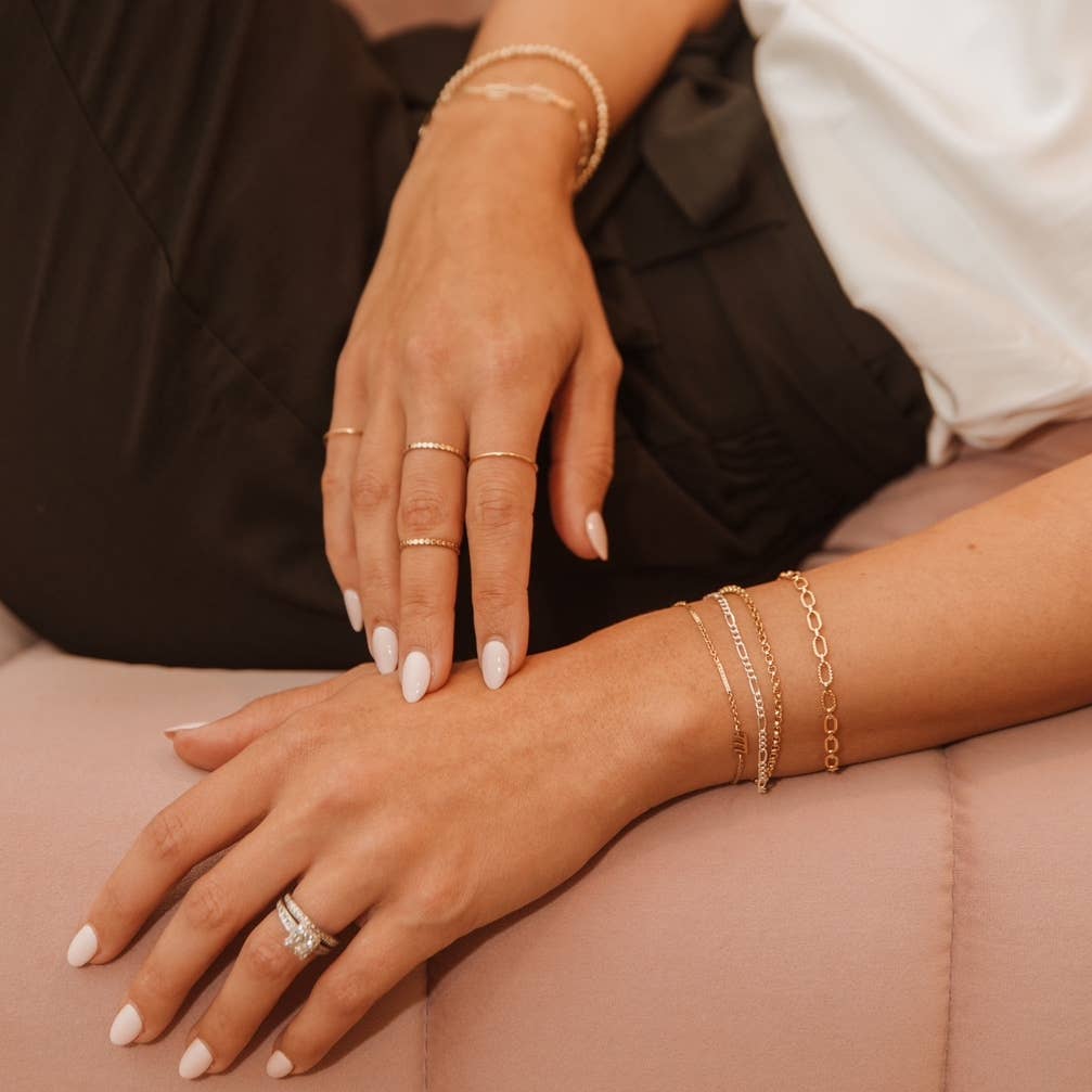 Stackable Minimalist Simple Rings Gold Filled