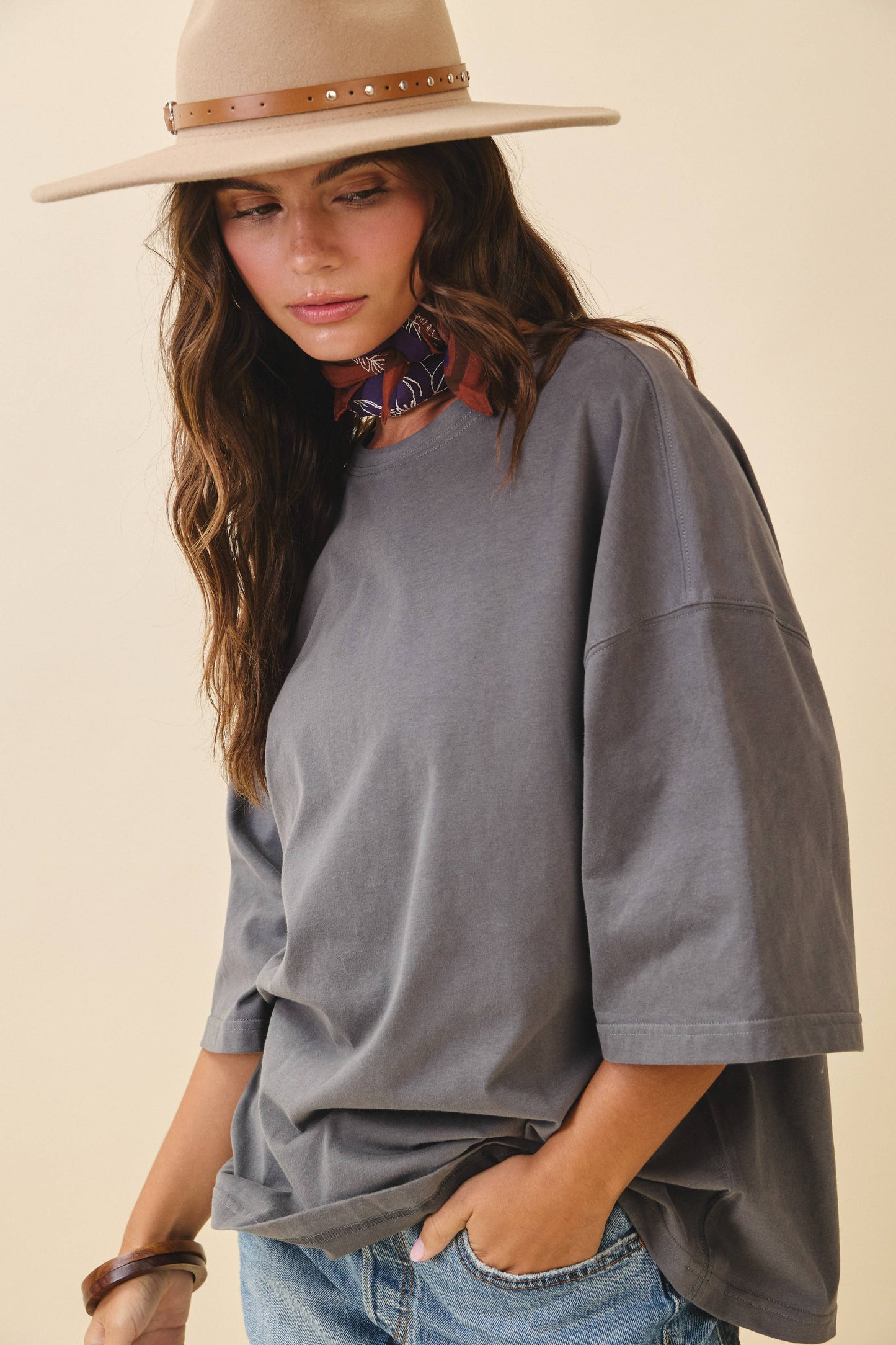 8480FN Oversized Everyday Cotton Tee
