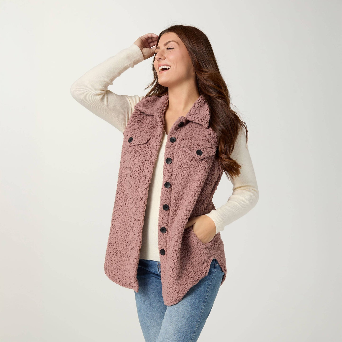 Ronnie Long Vest with Pockets-Fall