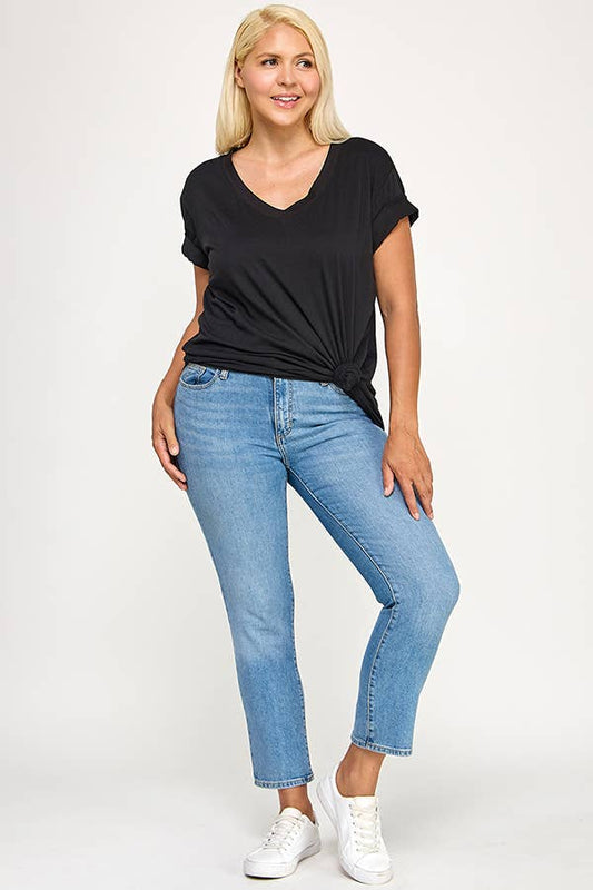 FTS6-0009X CLASSIC SHORT SLEEVE V NECK TEE