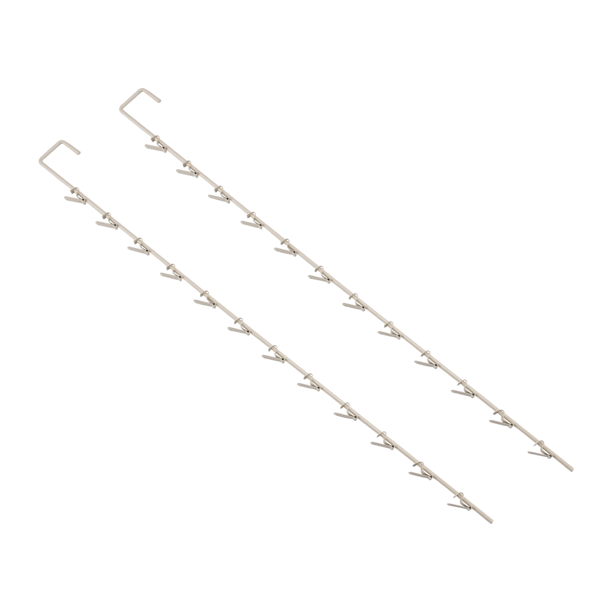 Metal Spring Clip 12 Hook Merchandiser Strip - 32"L