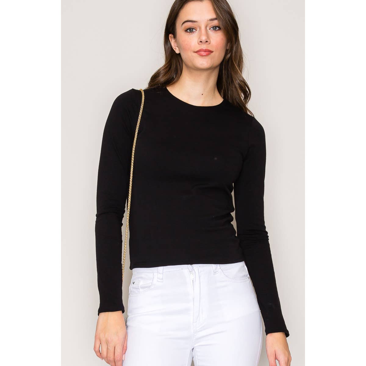 Double Layer Cotton Long Sleeves Top