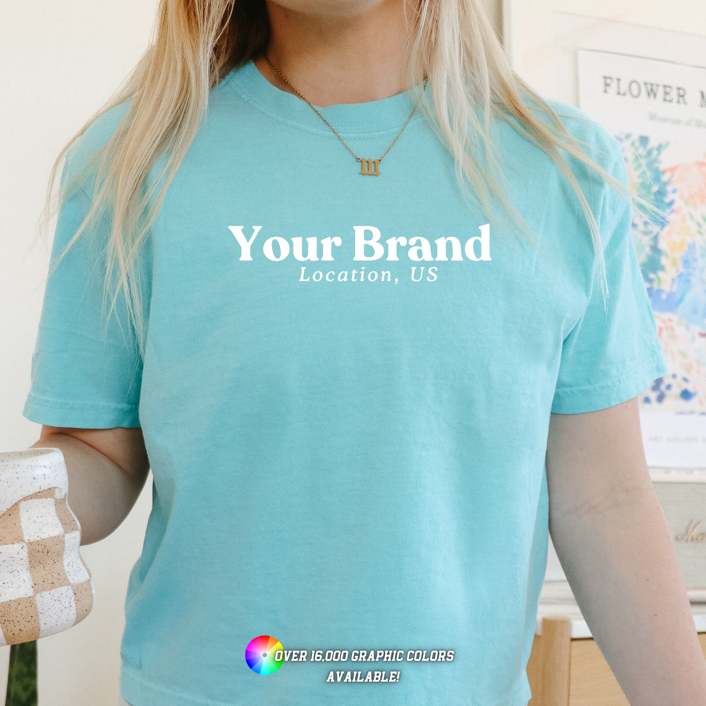 Custom Apparel Comfort Colors City State Logo Boutique Top