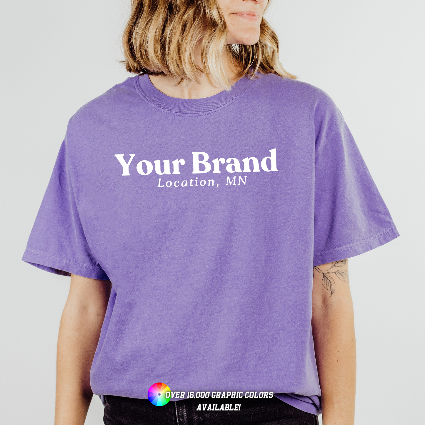 Custom Apparel Comfort Colors City State Logo Boutique Top