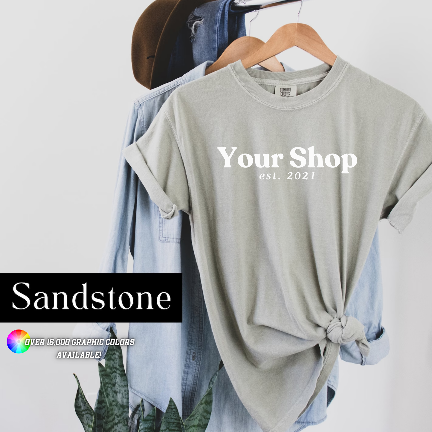 Custom Apparel Comfort Colors City State Logo Boutique Top