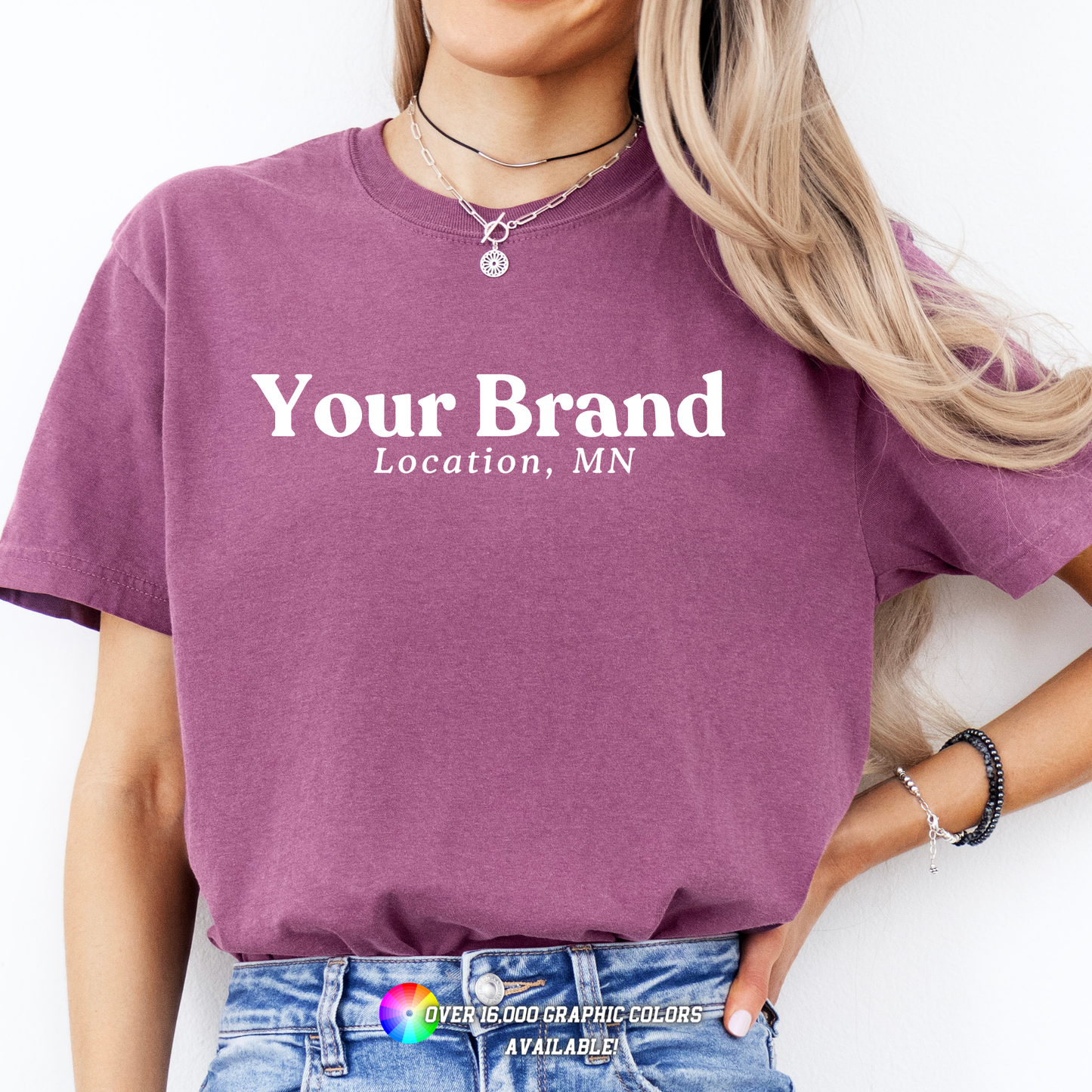 Custom Apparel Comfort Colors City State Logo Boutique Top