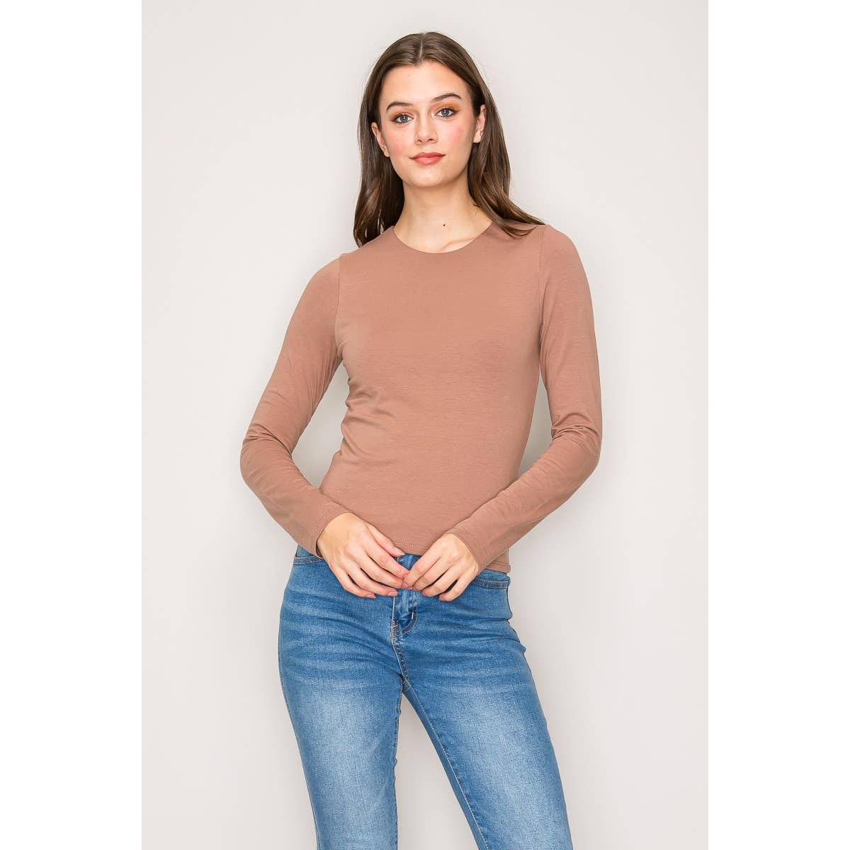 Double Layer Cotton Long Sleeves Top