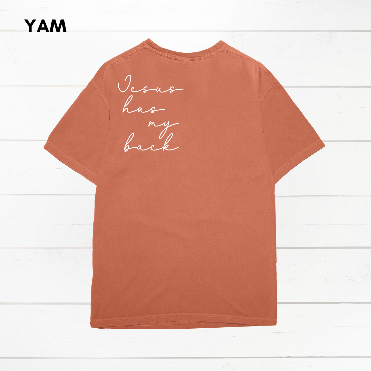 Jesus Has My Back Comfort Colors Heavyweight T-Shirt