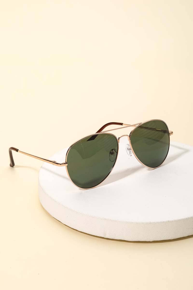 Classic Gold Rimmed Sunglasses