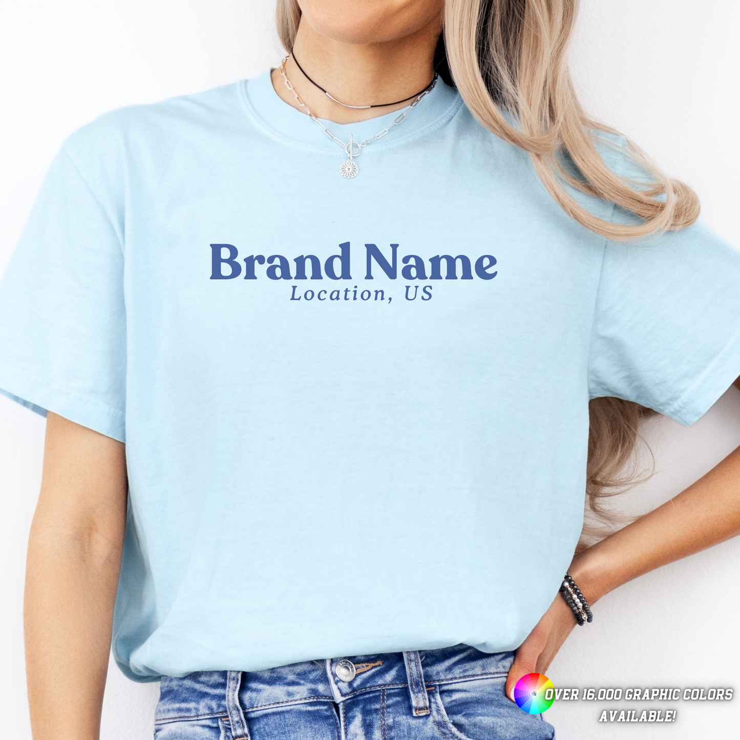 Custom Apparel Comfort Colors City State Logo Boutique Top