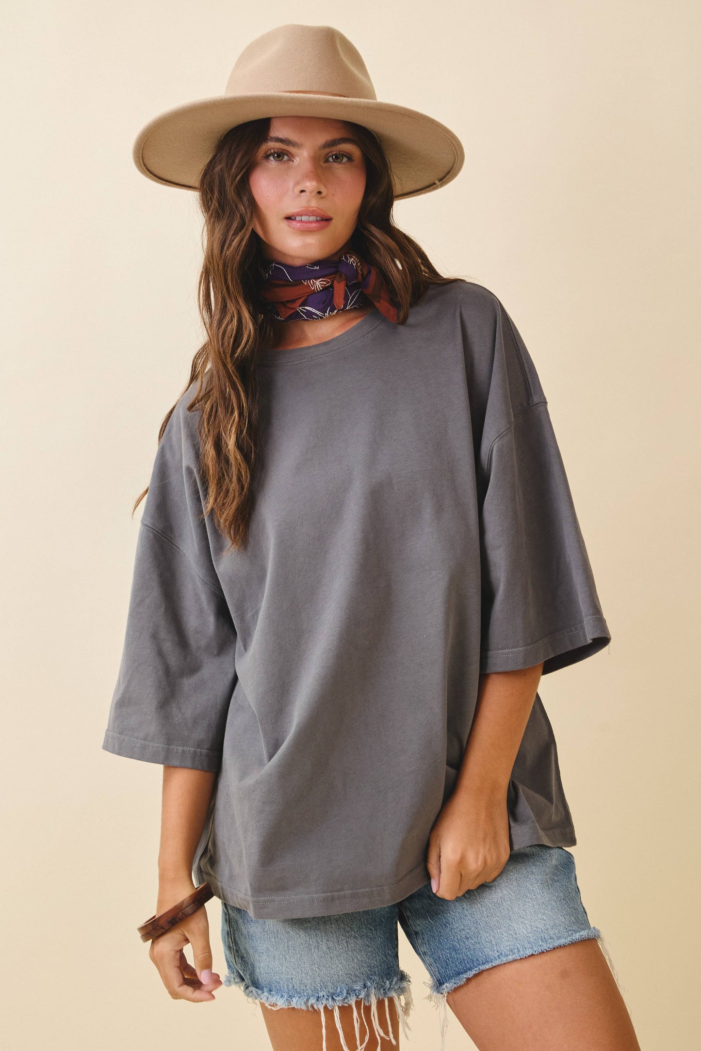 8480FN Oversized Everyday Cotton Tee