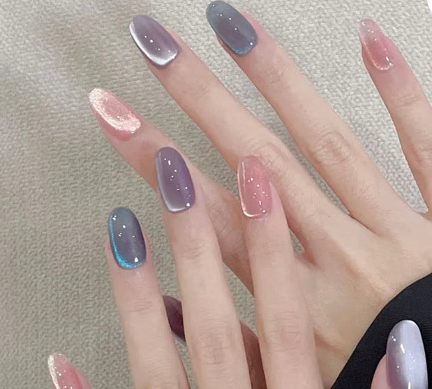 cat eye press on nails
