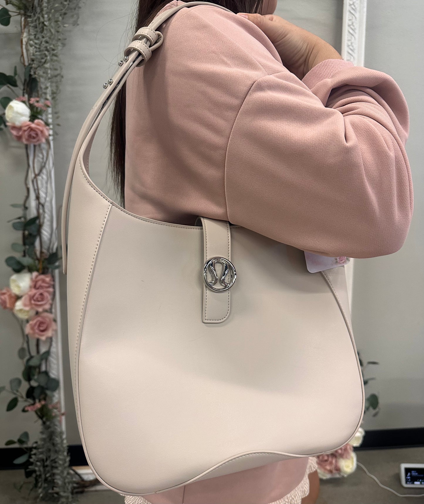Leather alternative shoulder bag
