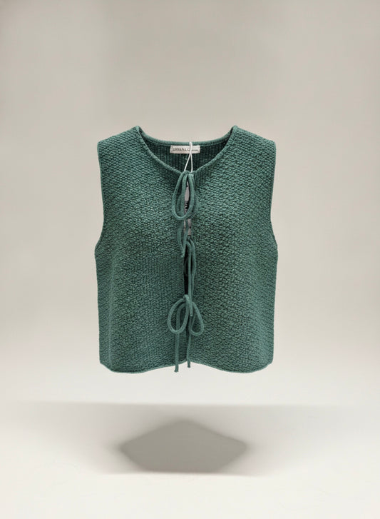 Zenana tie front vest