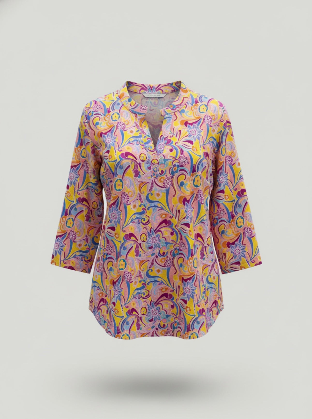 Multi Color Floral Long Sleeve