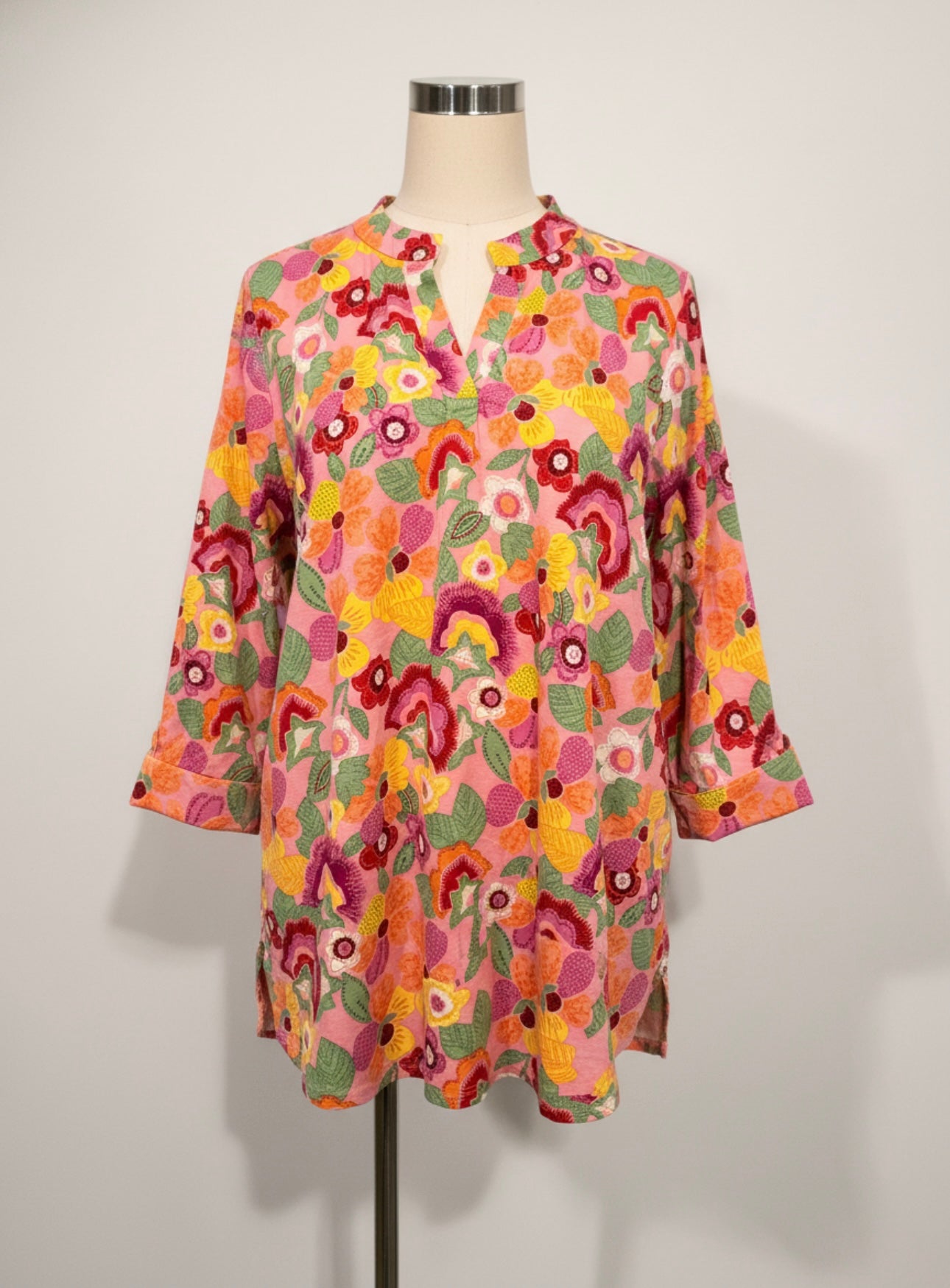 Vibrant floral blouse