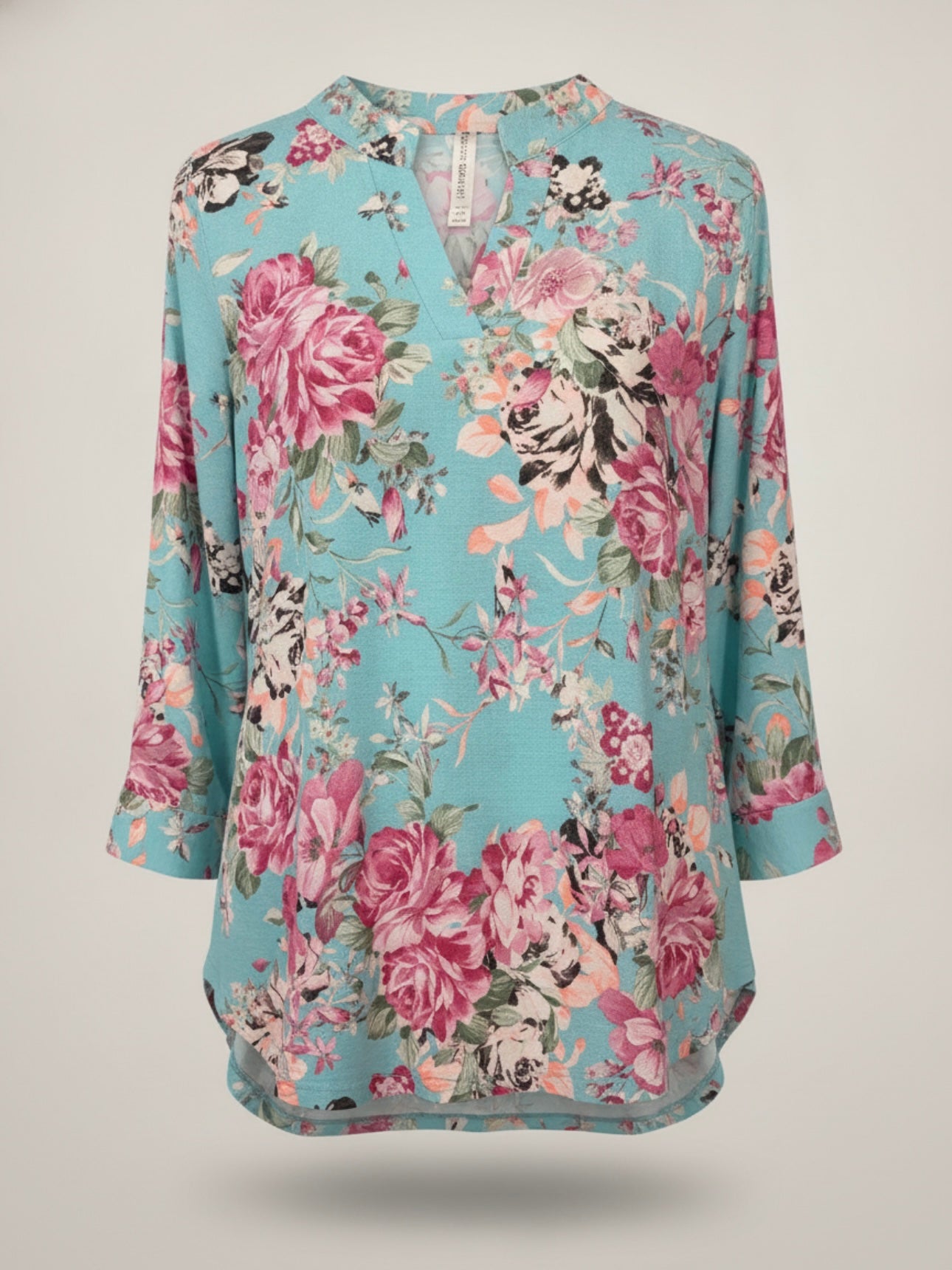 Bright floral blouse