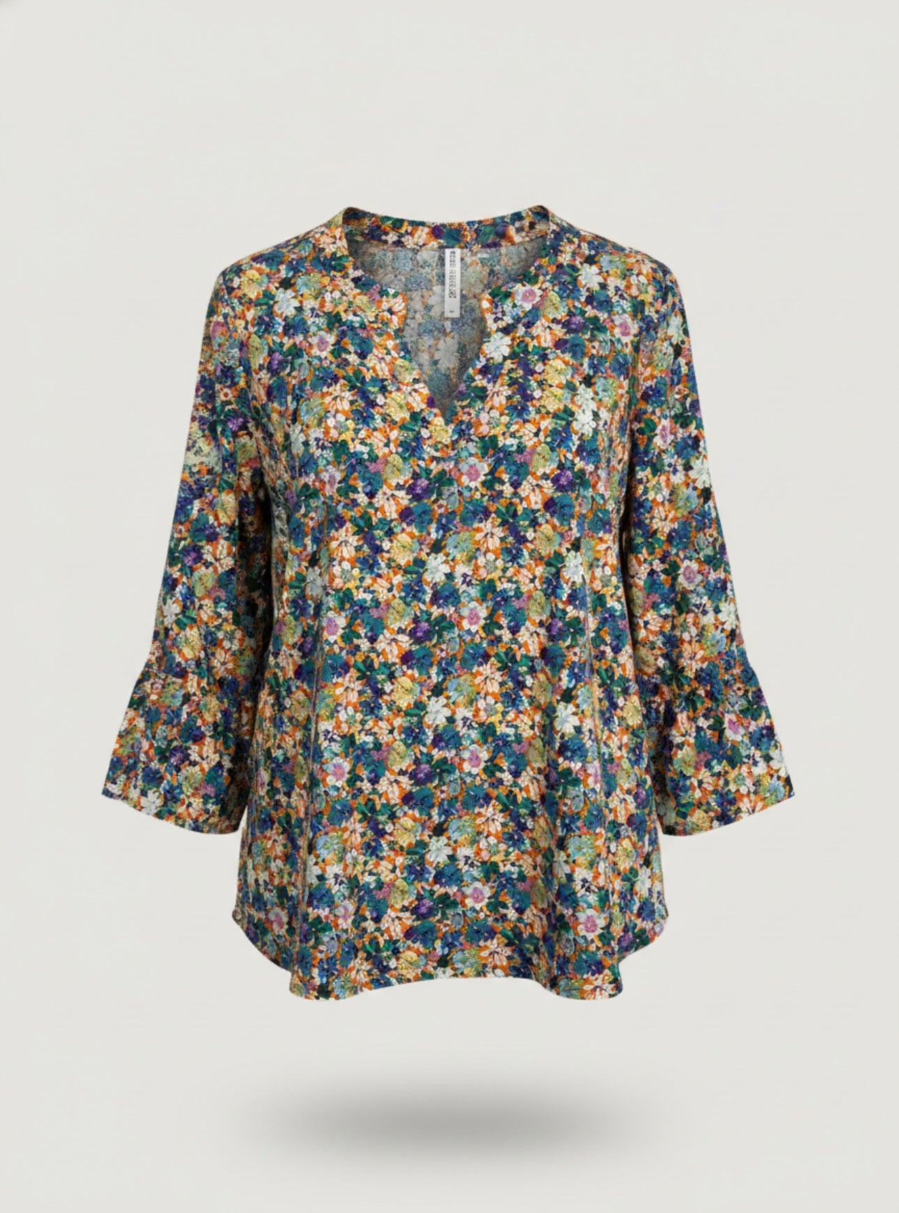 Green Floral Flowy Long Sleeve