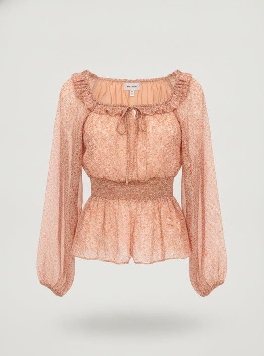 Floral long sleeve blouse