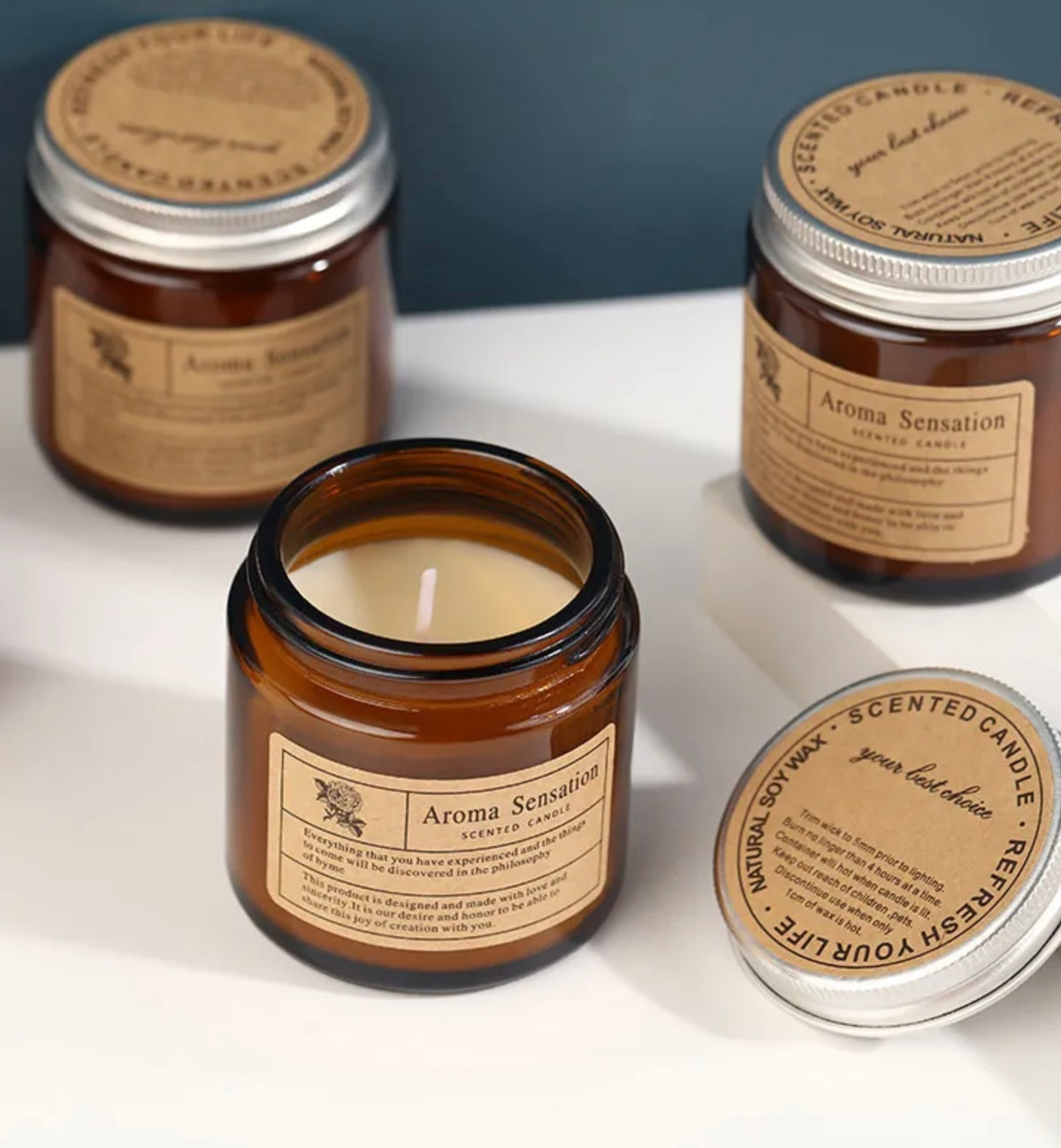 Aroma therapy candles