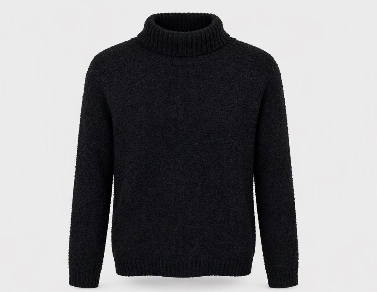 Zenana black knit crewneck