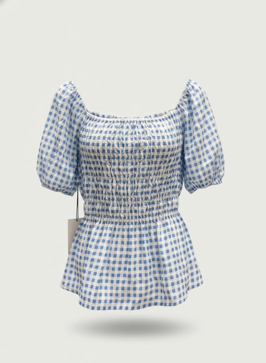 lily white puff sleeve top