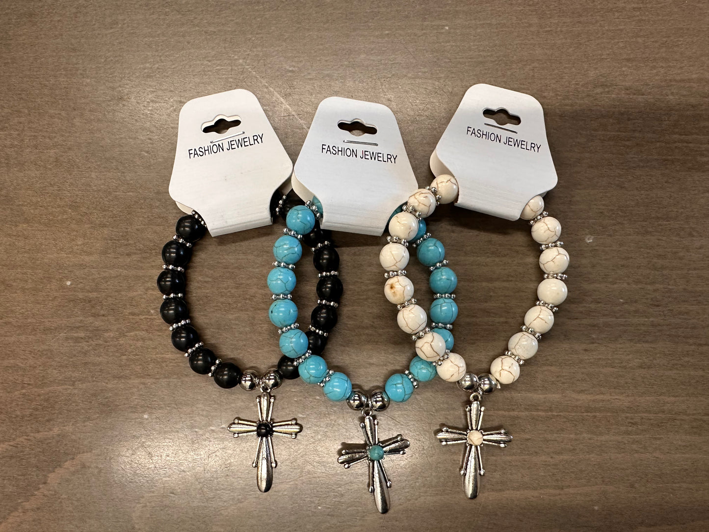 turquoise cross bracelet