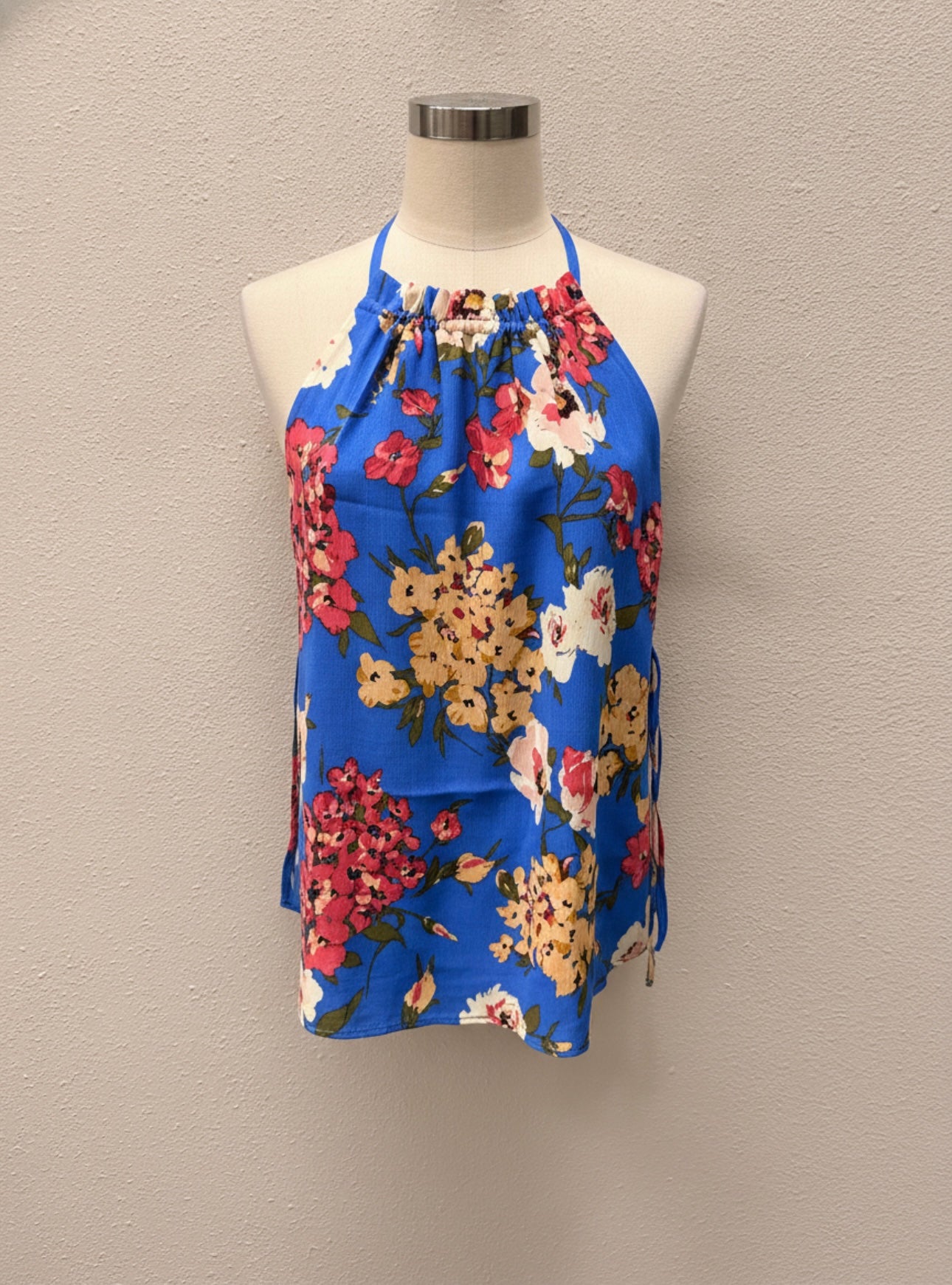 Inmod ruffle neck tank