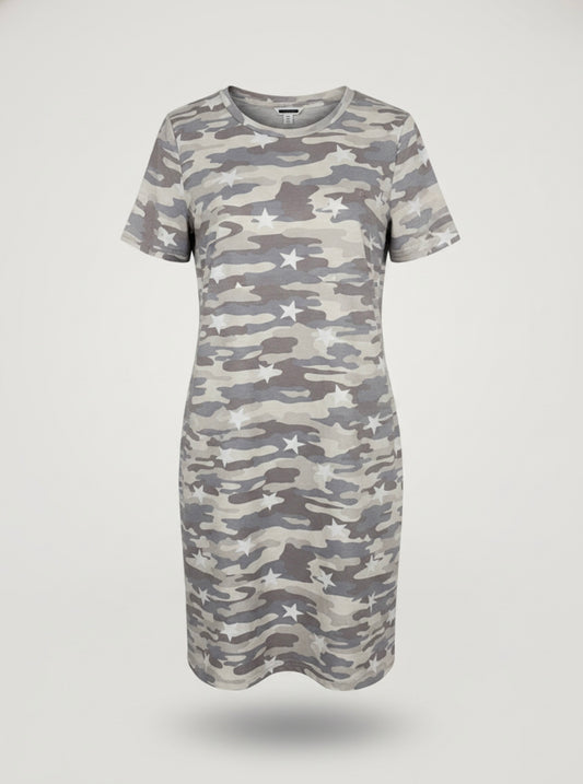Light gray camo T-Shirt dress