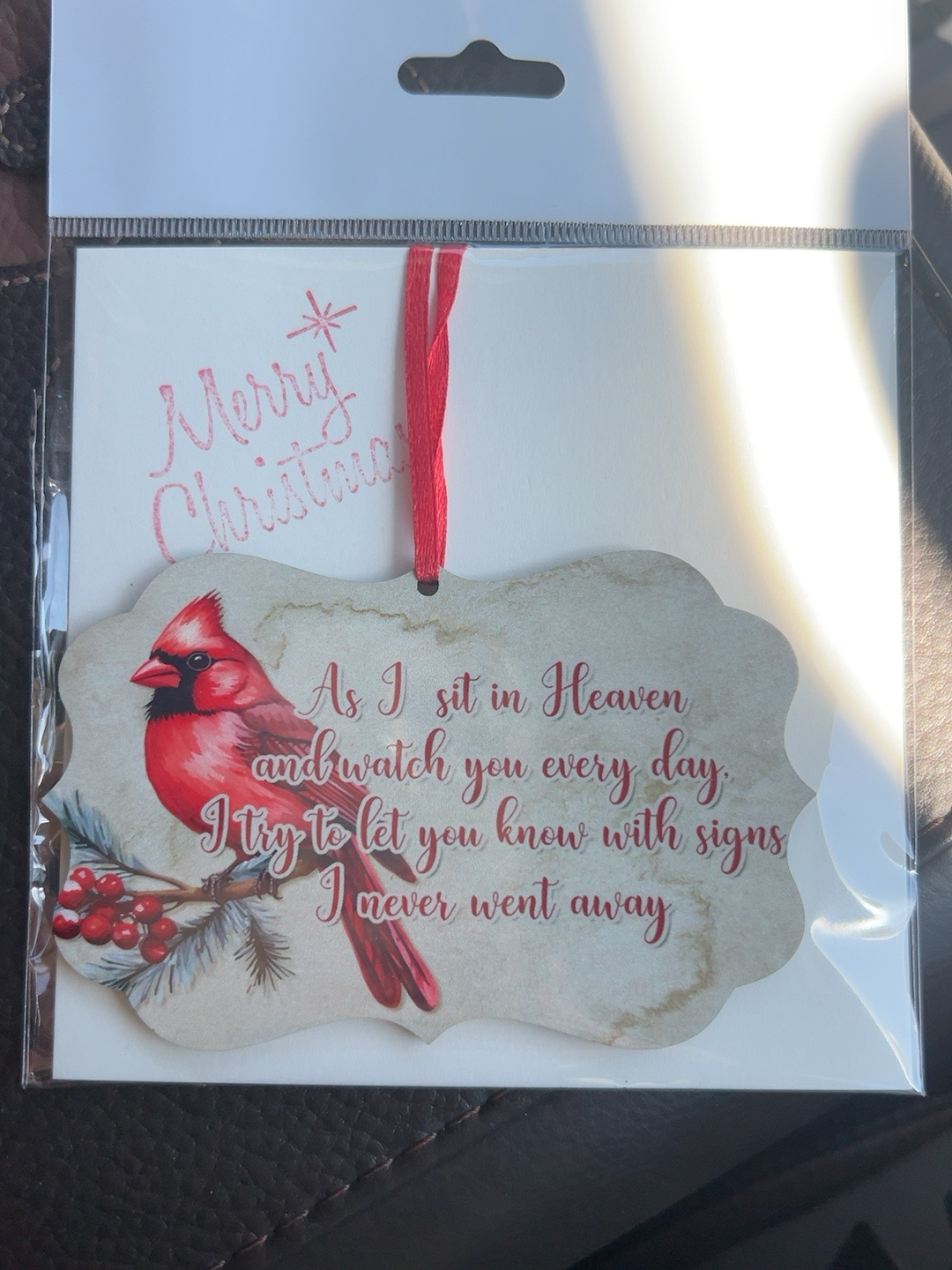 Red Bird Christmas Ornament