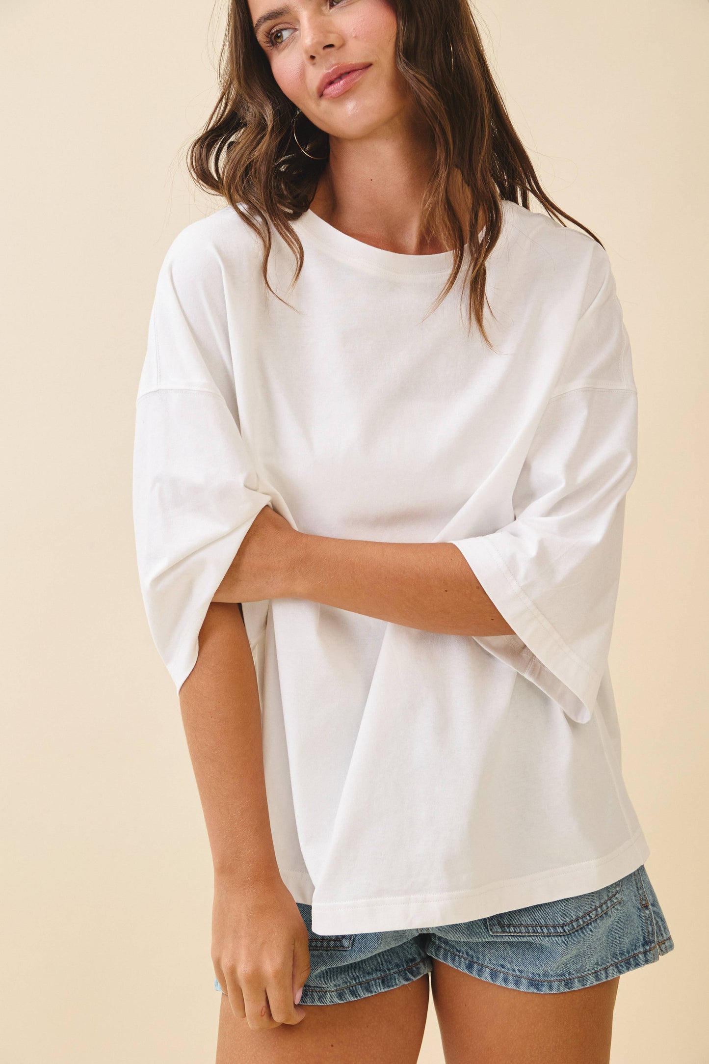 8480FN Oversized Everyday Cotton Tee