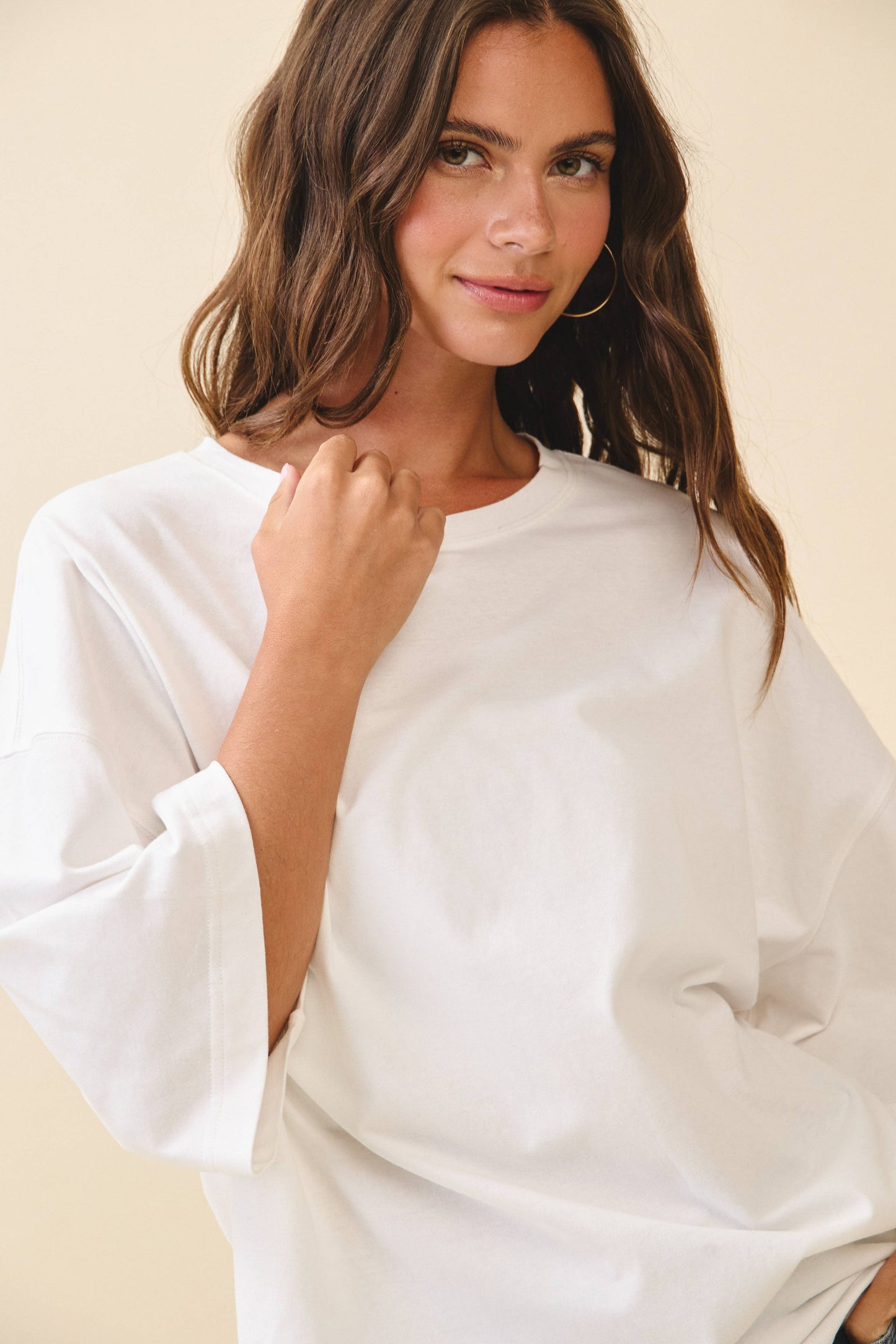 8480FN Oversized Everyday Cotton Tee