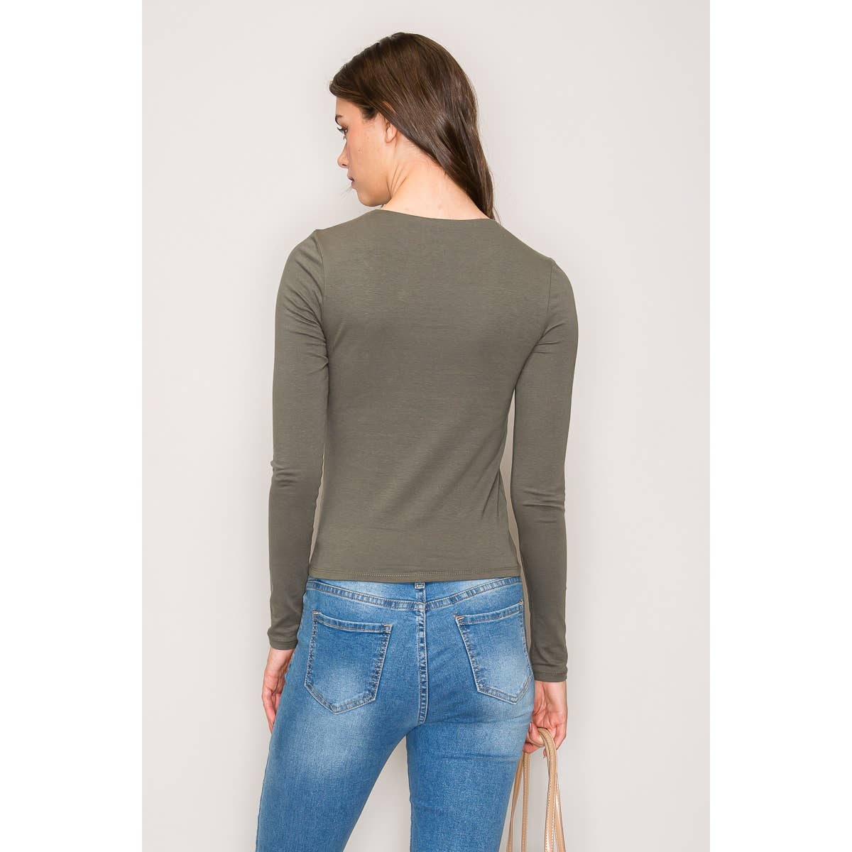 Double Layer Cotton Long Sleeves Top