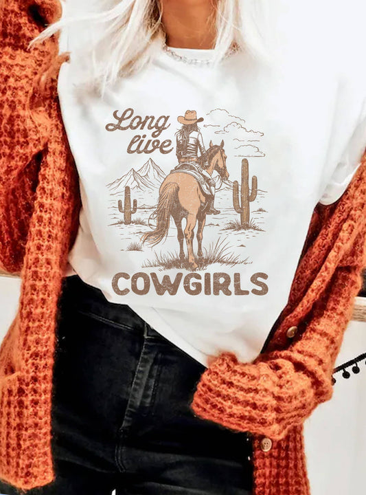 LONG LIVE COWGIRLS GRAPHIC TSHIRTS