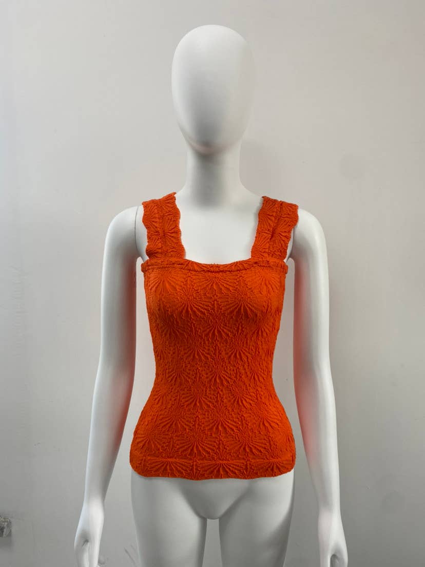 Jacquard Knit Tank Top