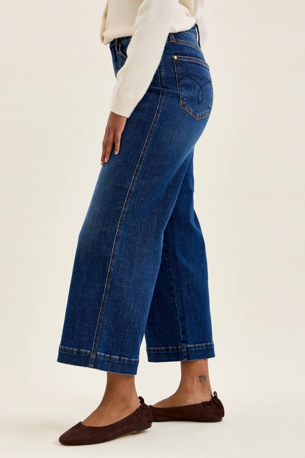 HW T.C. CLAUDIA  Ankle Wide DK Deep Indigo
