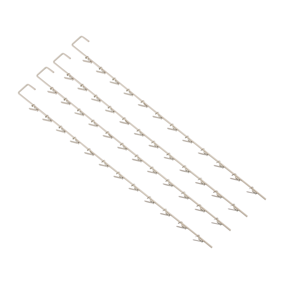 Metal Spring Clip 12 Hook Merchandiser Strip - 32"L