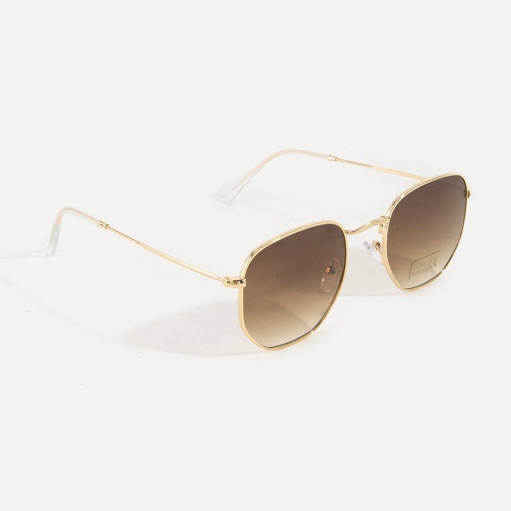 Uv Protection Metal Frame Sunglasses Set