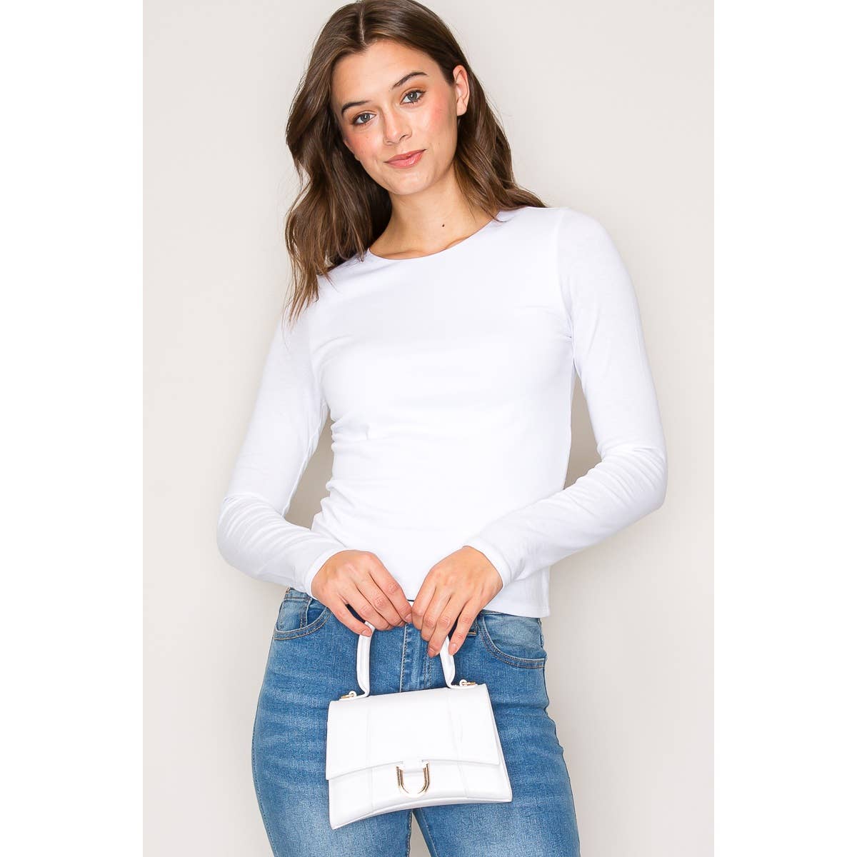 Double Layer Cotton Long Sleeves Top